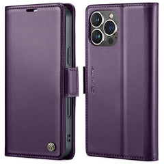 CaseMe 023 Butterfly Buckle Litchi Texture RFID Anti-theft Leather Phone Case