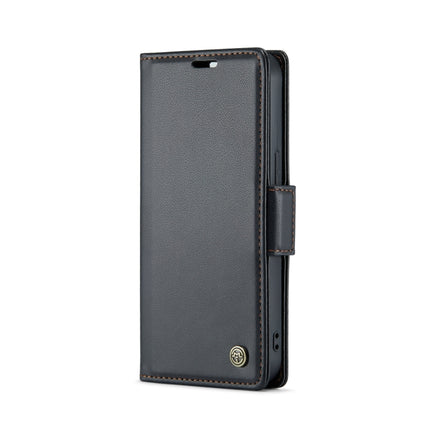 CaseMe 023 Butterfly Buckle Litchi Texture RFID Anti-theft Leather Phone Case, For iPhone 15 Plus, For iPhone 14 Pro, For iPhone 14 Pro Max, For iPhone 15