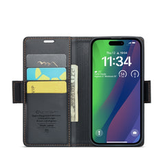 CaseMe 023 Butterfly Buckle Litchi Texture RFID Anti-theft Leather Phone Case