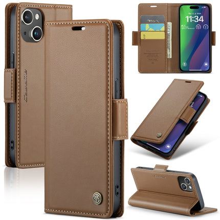 CaseMe 023 Butterfly Buckle Litchi Texture RFID Anti-theft Leather Phone Case, For iPhone 15 Plus, For iPhone 14 Pro, For iPhone 14 Pro Max, For iPhone 15