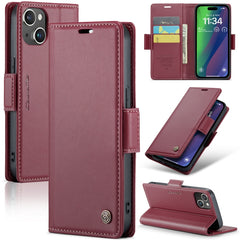 CaseMe 023 Butterfly Buckle Litchi Texture RFID Anti-theft Leather Phone Case
