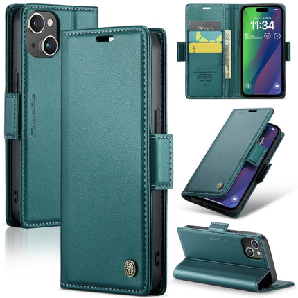 CaseMe 023 Butterfly Buckle Litchi Texture RFID Anti-theft Leather Phone Case, For iPhone 15 Plus, For iPhone 14 Pro, For iPhone 14 Pro Max, For iPhone 15