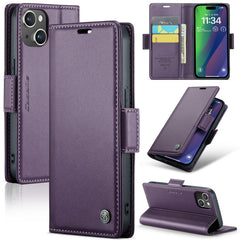 CaseMe 023 Butterfly Buckle Litchi Texture RFID Anti-theft Leather Phone Case