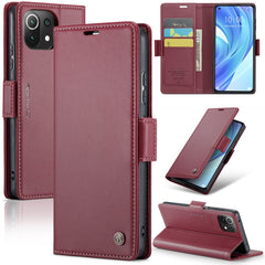 CaseMe 023 Butterfly Buckle Litchi Texture RFID Anti-theft Leather Phone Case