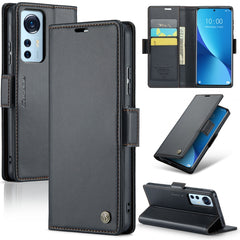 CaseMe 023 Butterfly Buckle Litchi Texture RFID Anti-theft Leather Phone Case