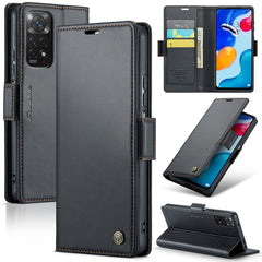 CaseMe 023 Butterfly Buckle Litchi Texture RFID Anti-theft Leather Phone Case