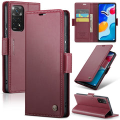 CaseMe 023 Butterfly Buckle Litchi Texture RFID Anti-theft Leather Phone Case
