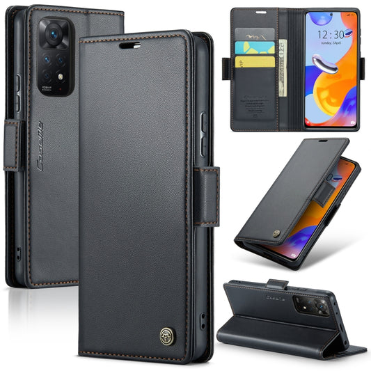 CaseMe 023 Butterfly Buckle Litchi Texture RFID Anti-theft Leather Phone Case