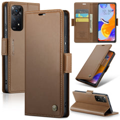 CaseMe 023 Butterfly Buckle Litchi Texture RFID Anti-theft Leather Phone Case
