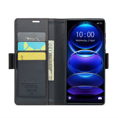 CaseMe 023 Butterfly Buckle Litchi Texture RFID Anti-theft Leather Phone Case