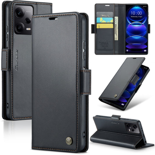 CaseMe 023 Butterfly Buckle Litchi Texture RFID Anti-theft Leather Phone Case