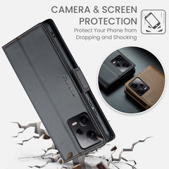 CaseMe 023 Butterfly Buckle Litchi Texture RFID Anti-theft Leather Phone Case