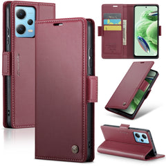 CaseMe 023 Butterfly Buckle Litchi Texture RFID Anti-theft Leather Phone Case