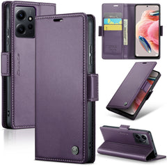 CaseMe 023 Butterfly Buckle Litchi Texture RFID Anti-theft Leather Phone Case