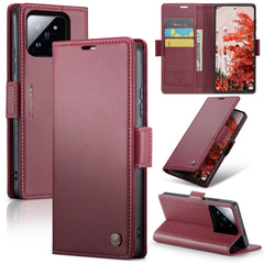CaseMe 023 Butterfly Buckle Litchi Texture RFID Anti-theft Leather Phone Case