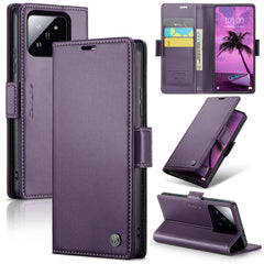 CaseMe 023 Butterfly Buckle Litchi Texture RFID Anti-theft Leather Phone Case