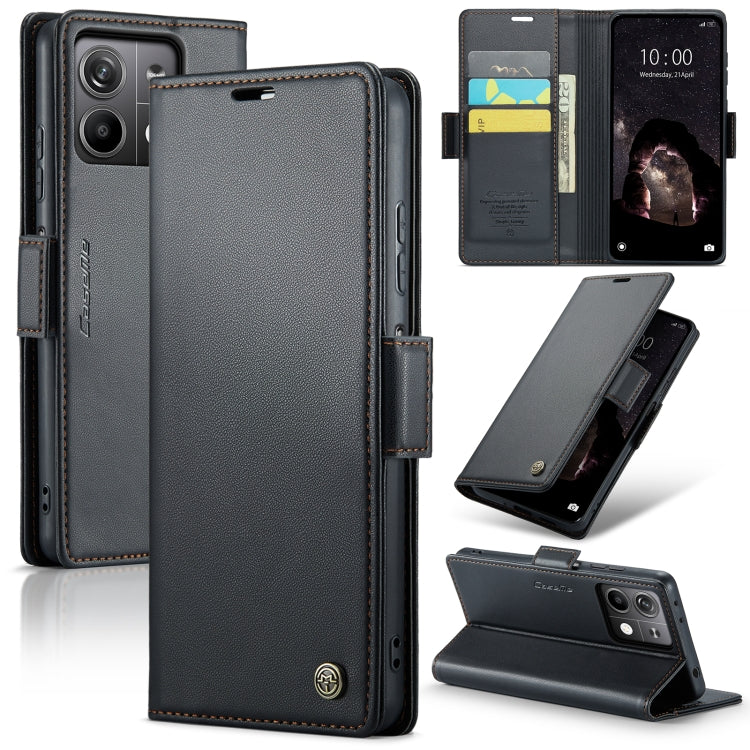 CaseMe 023 Butterfly Buckle Litchi Texture RFID Anti-theft Leather Phone Case