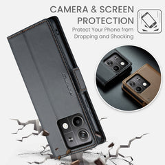 CaseMe 023 Butterfly Buckle Litchi Texture RFID Anti-theft Leather Phone Case