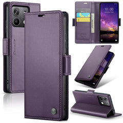 CaseMe 023 Butterfly Buckle Litchi Texture RFID Anti-theft Leather Phone Case