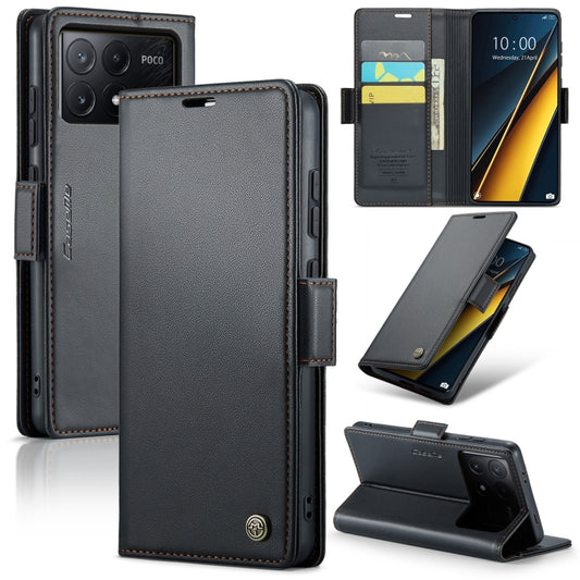 CaseMe 023 Butterfly Buckle Litchi Texture RFID Anti-theft Leather Phone Case