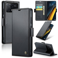 CaseMe 023 Butterfly Buckle Litchi Texture RFID Anti-theft Leather Phone Case