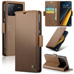 CaseMe 023 Butterfly Buckle Litchi Texture RFID Anti-theft Leather Phone Case