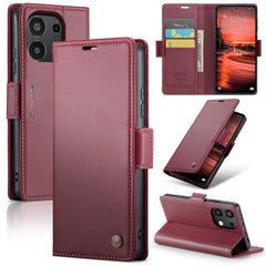 CaseMe 023 Butterfly Buckle Litchi Texture RFID Anti-theft Leather Phone Case