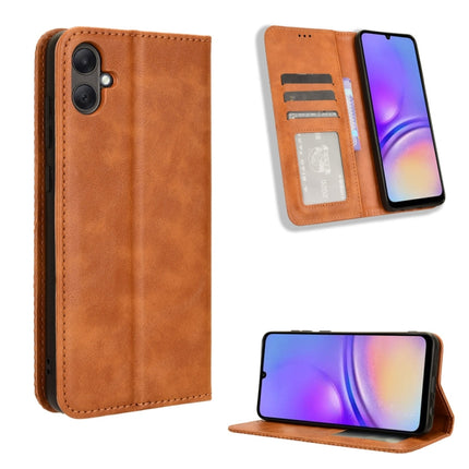 Magnetic Buckle Retro Texture Leather Phone Case, For Samsung Galaxy S24 Ultra 5G, For Samsung Galaxy S24+ 5G, For Samsung Galaxy S24 5G, For Samsung Galaxy A15, For Samsung Galaxy A05, For Samsung Galaxy A05s