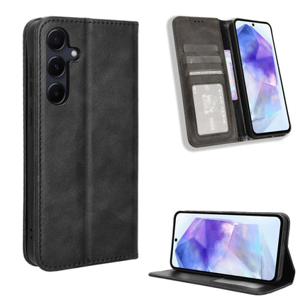 Magnetic Buckle Retro Texture Leather Phone Case, For Samsung Galaxy C55 / M55 5G, For Samsung Galaxy M14 4G / A05s 4G, For Samsung Galaxy F15 / M15 5G, For Samsung Galaxy Xcover 7, For Samsung Galaxy A55 5G, For Samsung Galaxy A35 5G