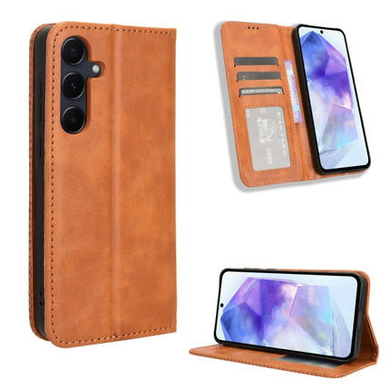 Magnetic Buckle Retro Texture Leather Phone Case, For Samsung Galaxy C55 / M55 5G, For Samsung Galaxy M14 4G / A05s 4G, For Samsung Galaxy F15 / M15 5G, For Samsung Galaxy Xcover 7, For Samsung Galaxy A55 5G, For Samsung Galaxy A35 5G