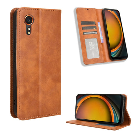 Magnetic Buckle Retro Texture Leather Phone Case, For Samsung Galaxy C55 / M55 5G, For Samsung Galaxy M14 4G / A05s 4G, For Samsung Galaxy F15 / M15 5G, For Samsung Galaxy Xcover 7, For Samsung Galaxy A55 5G, For Samsung Galaxy A35 5G