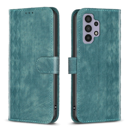 Plaid Embossed Leather Phone Case, For Samsung Galaxy A31, For Samsung Galaxy A32 4G, For Samsung Galaxy A32 5G, For Samsung Galaxy A33