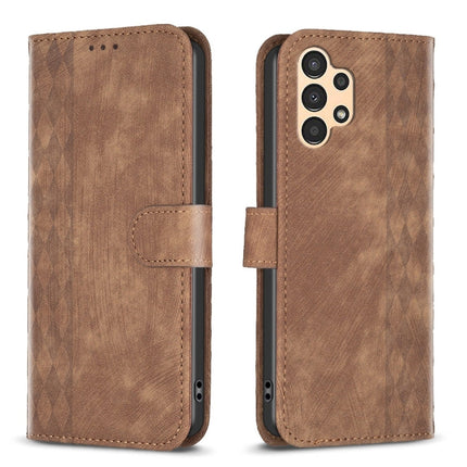 Plaid Embossed Leather Phone Case, For Samsung Galaxy A31, For Samsung Galaxy A32 4G, For Samsung Galaxy A32 5G, For Samsung Galaxy A33