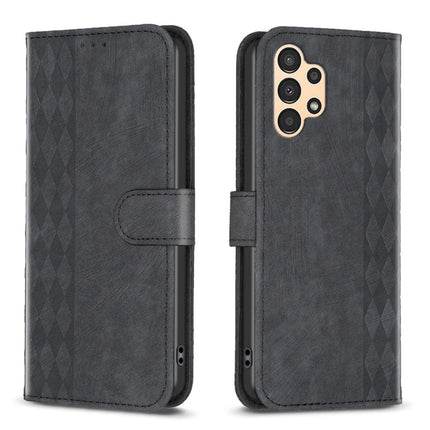 Plaid Embossed Leather Phone Case, For Samsung Galaxy A31, For Samsung Galaxy A32 4G, For Samsung Galaxy A32 5G, For Samsung Galaxy A33