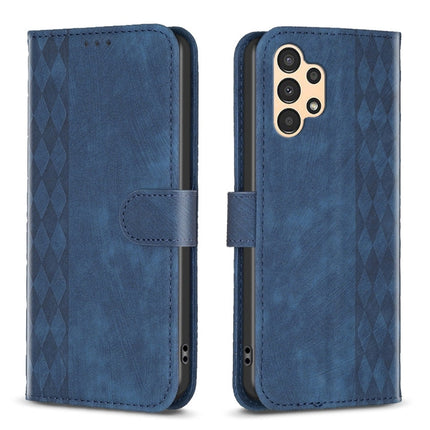 Plaid Embossed Leather Phone Case, For Samsung Galaxy A52 4G/5G, For Samsung Galaxy A53, For Samsung Galaxy A54, For Samsung Galaxy A71 4G