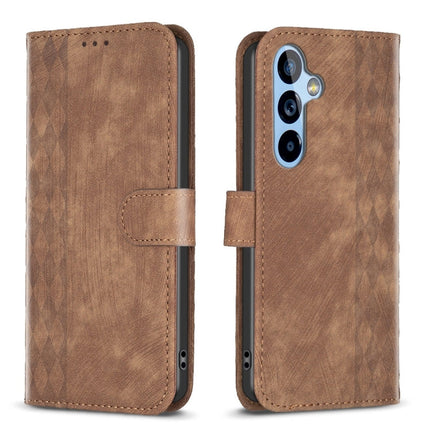 Plaid Embossed Leather Phone Case, For Samsung Galaxy A52 4G/5G, For Samsung Galaxy A53, For Samsung Galaxy A54, For Samsung Galaxy A71 4G