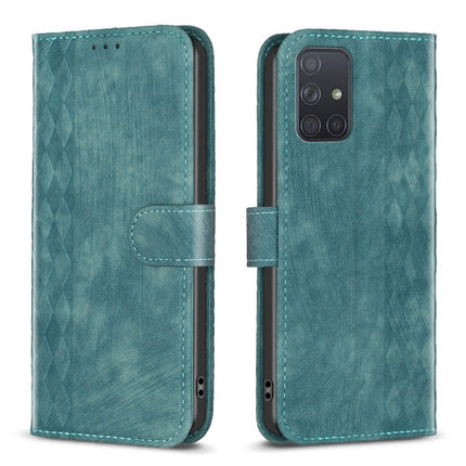 Plaid Embossed Leather Phone Case, For Samsung Galaxy A52 4G/5G, For Samsung Galaxy A53, For Samsung Galaxy A54, For Samsung Galaxy A71 4G
