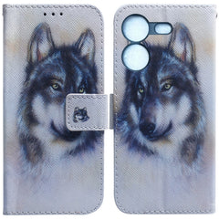 Coloured Drawing Flip Leather Phone Case, For Tecno Spark 10 / Spark 10C, For Tecno Spark 10 Pro, For Tecno Pova 5