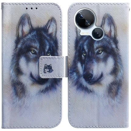 Coloured Drawing Flip Leather Phone Case, For Tecno Camon 20 Pro 4G / 20, For Tecno Spark 10 5G