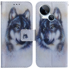 Coloured Drawing Flip Leather Phone Case
