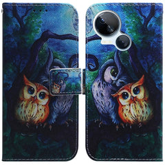 Coloured Drawing Flip Leather Phone Case