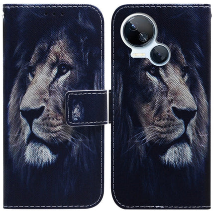 Coloured Drawing Flip Leather Phone Case, For Tecno Camon 20 Pro 4G / 20, For Tecno Spark 10 5G