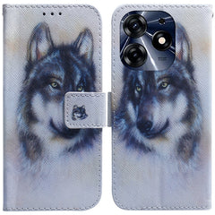 Coloured Drawing Flip Leather Phone Case, For Tecno Spark 10 / Spark 10C, For Tecno Spark 10 Pro, For Tecno Pova 5