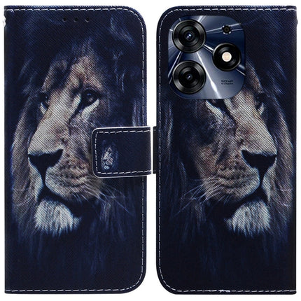 Coloured Drawing Flip Leather Phone Case, For Tecno Spark 10 / Spark 10C, For Tecno Spark 10 Pro