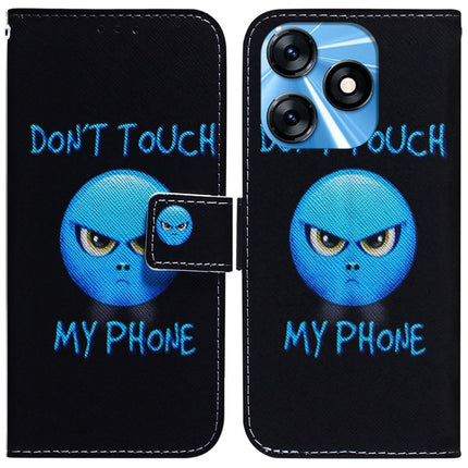 Coloured Drawing Flip Leather Phone Case, For Tecno Spark 10 / Spark 10C, For Tecno Spark 10 Pro