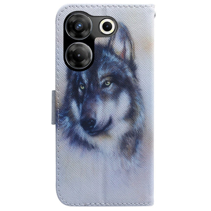 Coloured Drawing Flip Leather Phone Case, For Tecno Camon 20 Pro 4G / 20, For Tecno Spark 10 5G