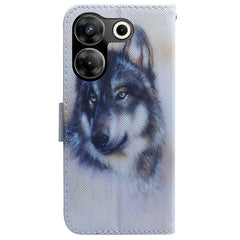 Coloured Drawing Flip Leather Phone Case