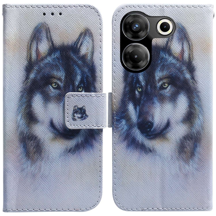 Coloured Drawing Flip Leather Phone Case