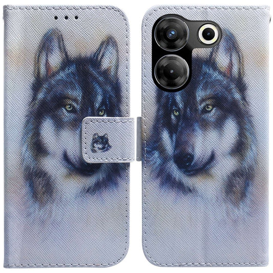 Coloured Drawing Flip Leather Phone Case