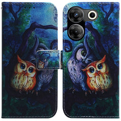Coloured Drawing Flip Leather Phone Case